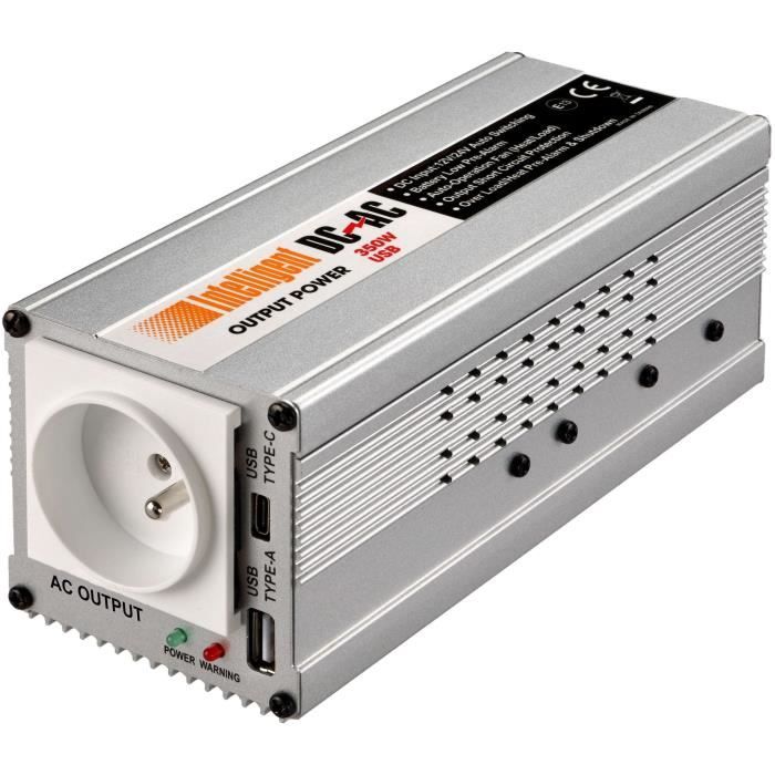 Convertitore Di Tensione - Thomson - Auto 12/24/220 V - 350 W - Porte UsB-A + UsB-C