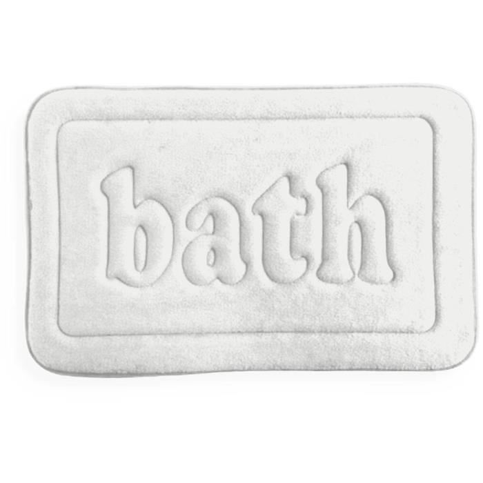 Tappetino Da Bagno In Memory Foam - Today - Utility - 40 X 60 Cm - Bianco