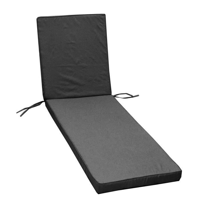 Cuscino Prendisole Giardino Privato Monte Carlo - 185 X 55 X 6 Cm - Grigio Ardesia