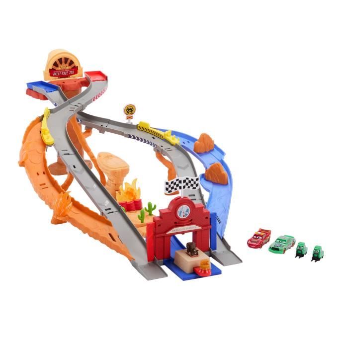 Cars - Pista De Carreras Rescue Road - Set De Cuatro VehÃculos - Disney Pixar Cars - Jfl57
