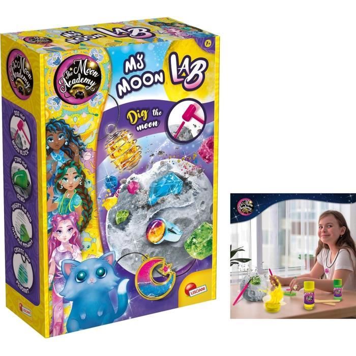 Moon Lab - Kit Scientifico - The Moon Academy - Blocco Da Scavo, Minerali Luminosi