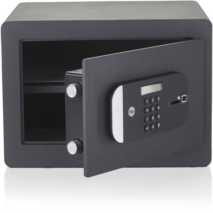 Yale -Ysfm/250/eg1 - Cassaforte Biometrica Ad Alta Sicurezza (certificata Skg) - Dimensioni Domestiche H.25 X L.35 X P.30 Cm (18 -6 l)