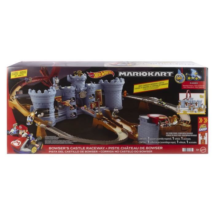 Hot Wheels - Mario Kart Bowser's Castle Set - Con Veicolo Kamek - Hot Wheels - Jhd24
