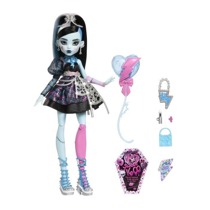 Monster High - Muñeca De Cumpleaños Memorable De Frankie Stein - Monster High - Jbg75