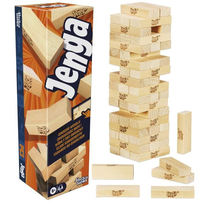 Jenga, Gioco Di Società, Gioco Con Dadi Digitali, Hasbro Games, Dagli 8 Anni In su
