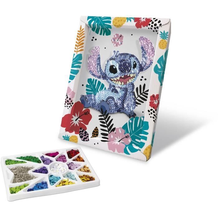 Collezione Di Paillettes Stitch, Gioco Creativo, Set Disney Stitch, Dai 7 Anni In Su, Lansay