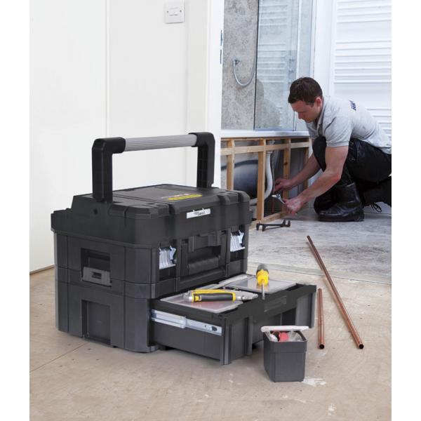Stanley TstaK-Fatmax Cassettiera Grande Con 6 Scomparti Rimovibili 9,5 L - 44 X 33,17 X 17,6 Cm - Fmst1-71968