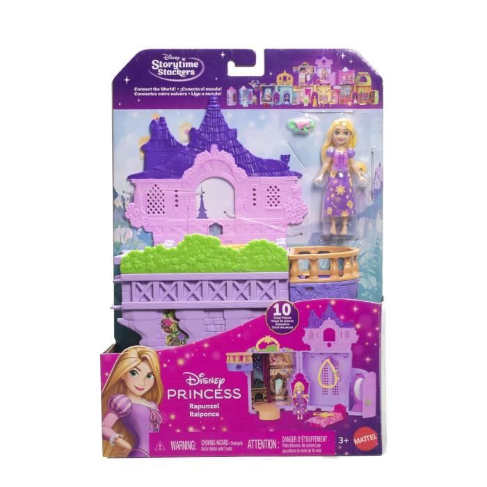 Disney - Torre De Rapunzel - Historias Apilables - Set De Muñecas - Princesas Disney - Jdp61