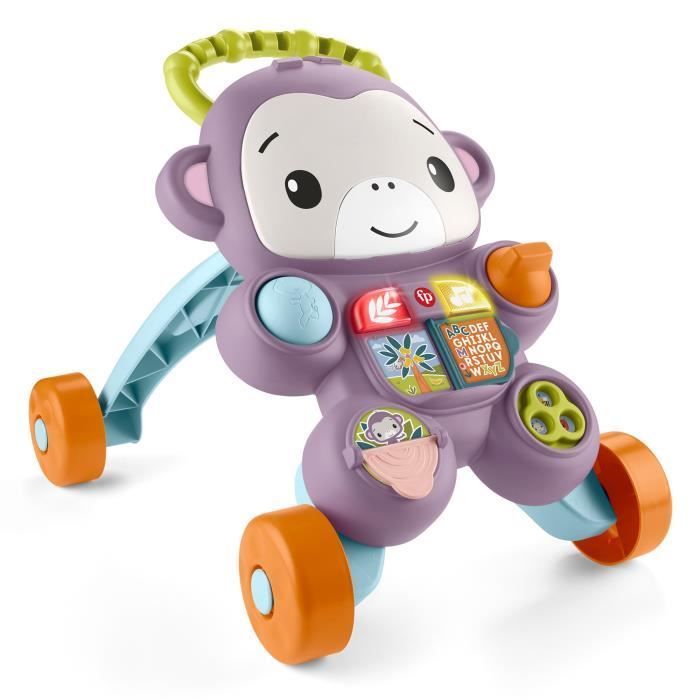 FisheR-Price - Il Mio Girello Scimmia Viola - Musica, Luci E Attività - FisheR-Price - Jgw90