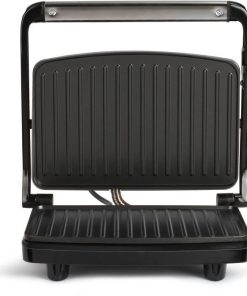 Livoo Doc232g - Griglia Compatta - 23x15cm - Rivestimento Antiaderente - Spia Di Riscaldamento - Cerniera Regolabile