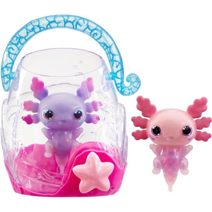 Animagic - Goliath - Confezione Doppia Di Axolotl - Acquario A Bolle - Rosa / Viola - Dai 4 Anni In su