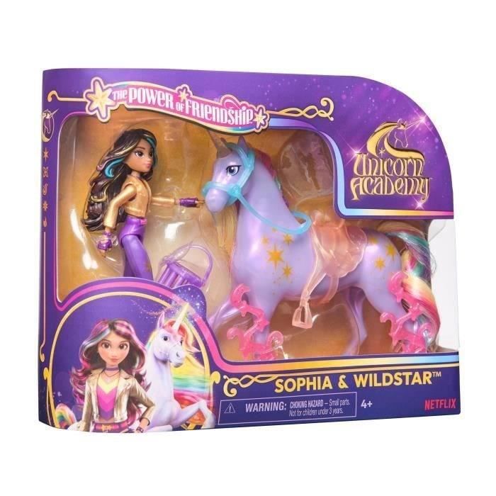 Figurine Sophia + Wildstar - 5 Accessori Inclusi - Dai 4 Anni In Su - Unicorn School