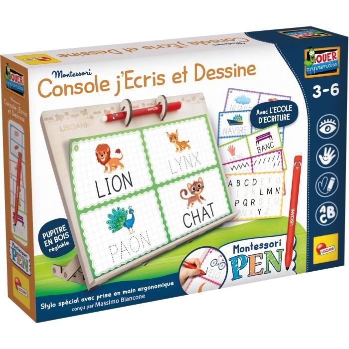 Tavolo Da Disegno E Scrittura - Gioco Educativo - Montessori Pen - Dai 3 Anni