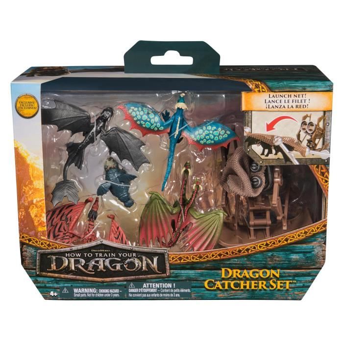 Drago - Set Di Minifigure - Cacciatore Di Draghi - Dai 4 Anni In Su - Dreamworks Dragon