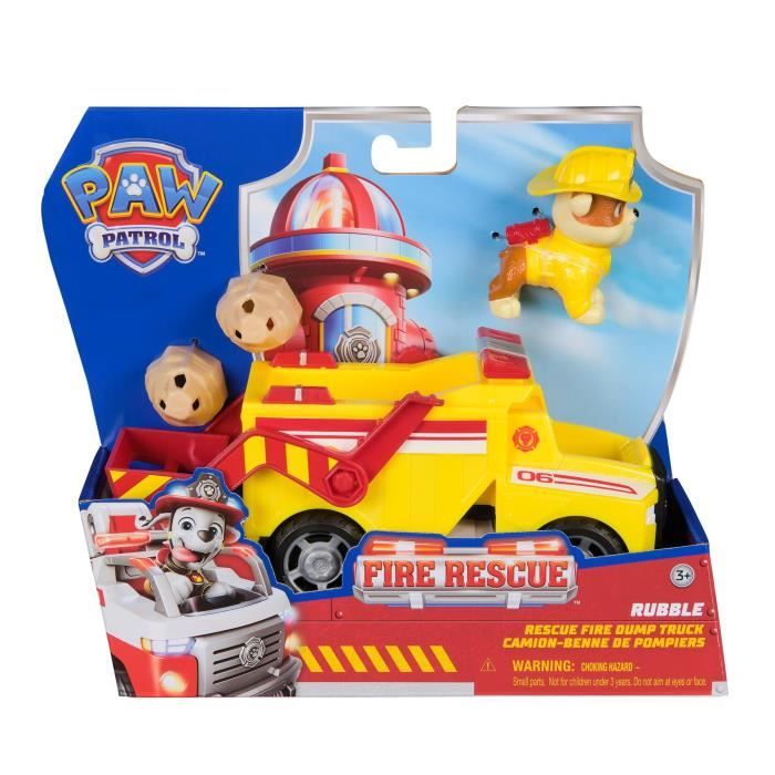 Rubben Figurine - Veicoli + 2 Proiettili - Età 3+ - Vigili Del Fuoco - Paw Patrol