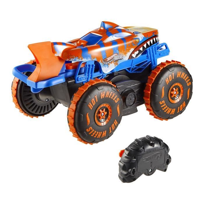 Hot Wheels - Monster Trucks - Vehículo Escalador Tiger Shark A Batería - Hot Wheels - Jfr39