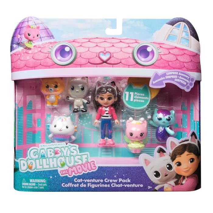 Gabby Dollhouse - Set Di 6 Statuette + 5 Accessori - Gattini - Dai 3 Anni - Gabby And The Magic House