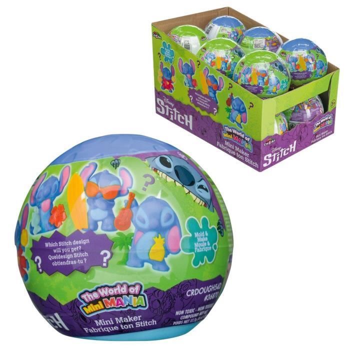Lexibook - Mini Mania Stitch Ball, Figurine Da Modellare