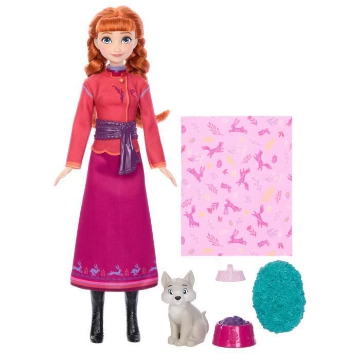 Disney Frozen - Set Anna E Il Cucciolo - 4 Accessori - Disney Frozen - Jfg17