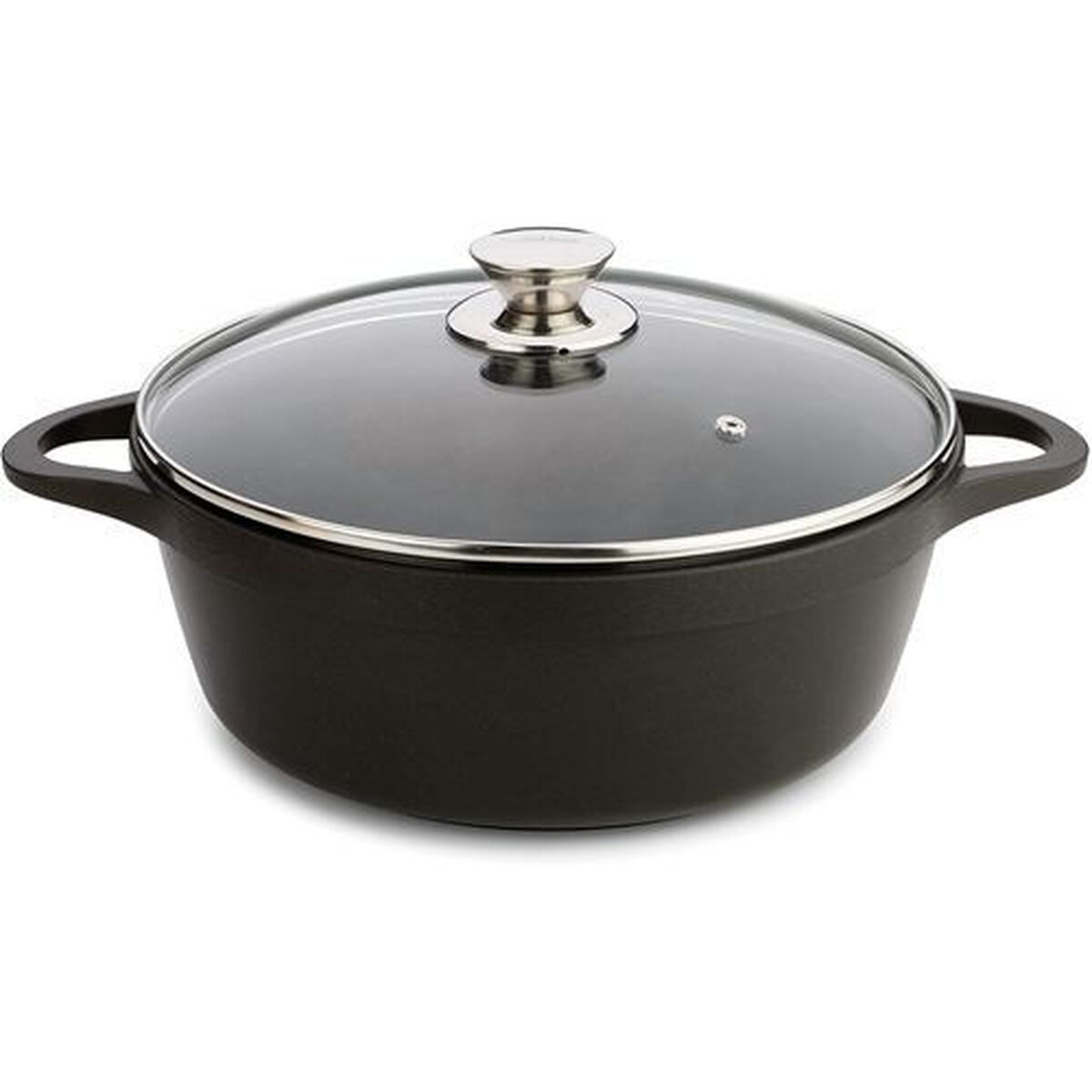 Casseruola Con Coperchio Valira Black Ind 24cm Nero Ø 24 cm