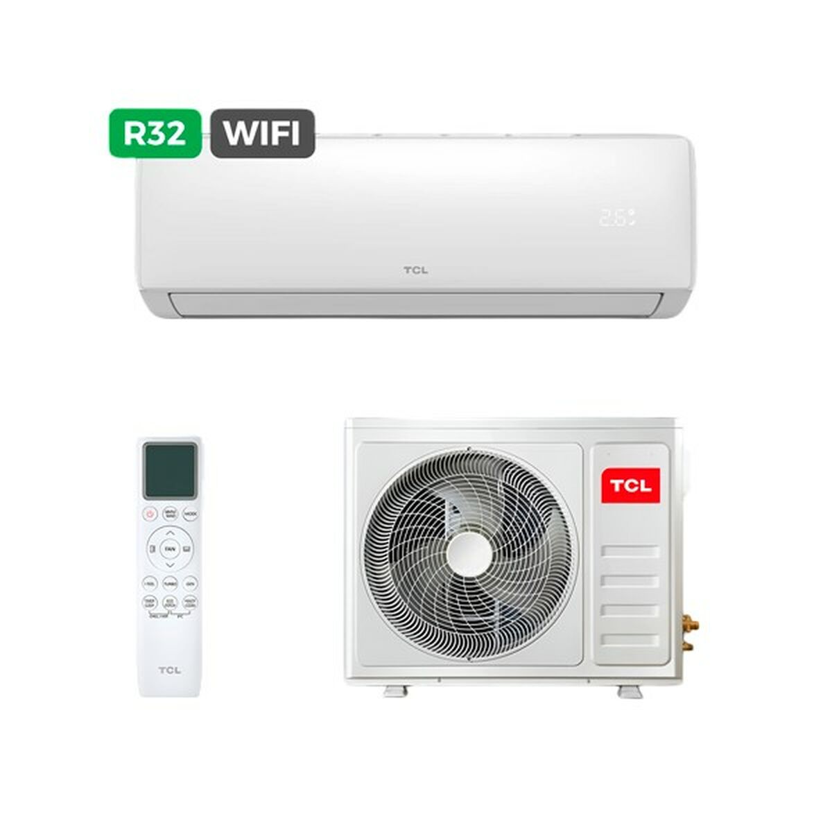Condizionatore Tcl S24f2s2 6022frig Bianco A+/a+ 6000-6725 Fg/h 6000 Fg/h