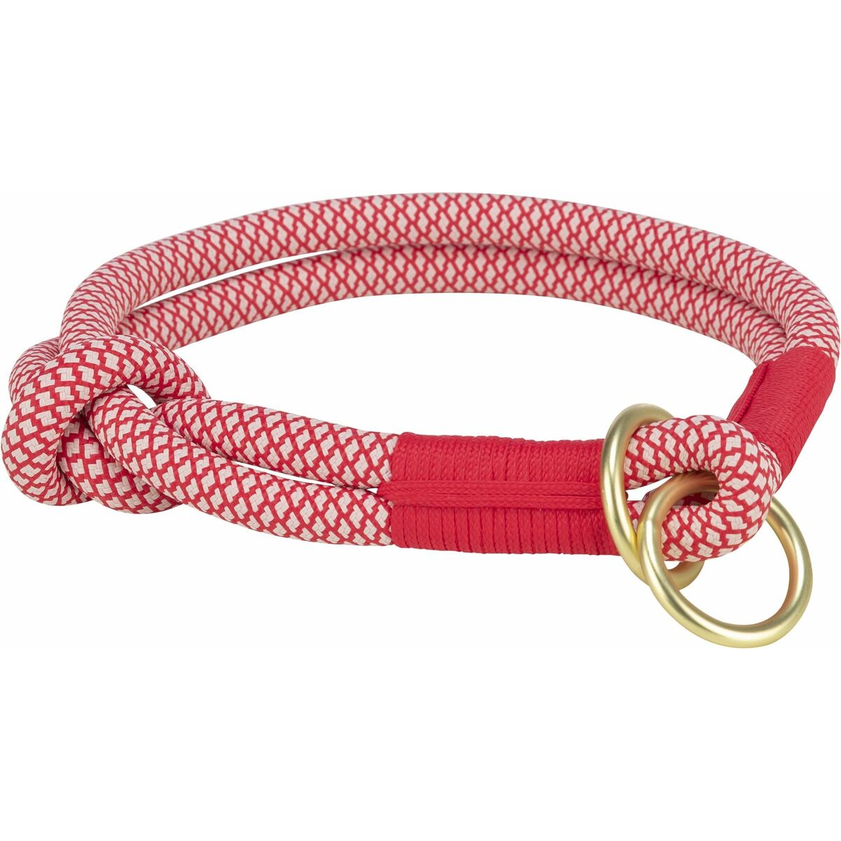 Collari Da Addestramento Per Cani Trixie Soft Rope Rosso Crema L/xl 55 cm