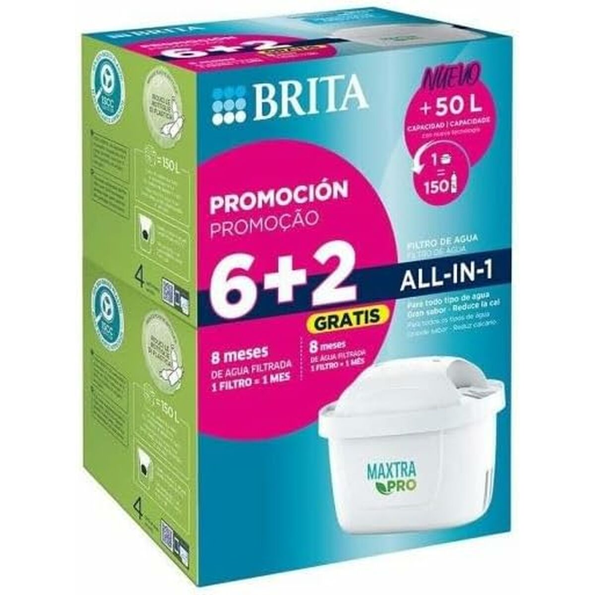 Filtro Per Brocca Filtrante Brita Maxtra Pro 6+2