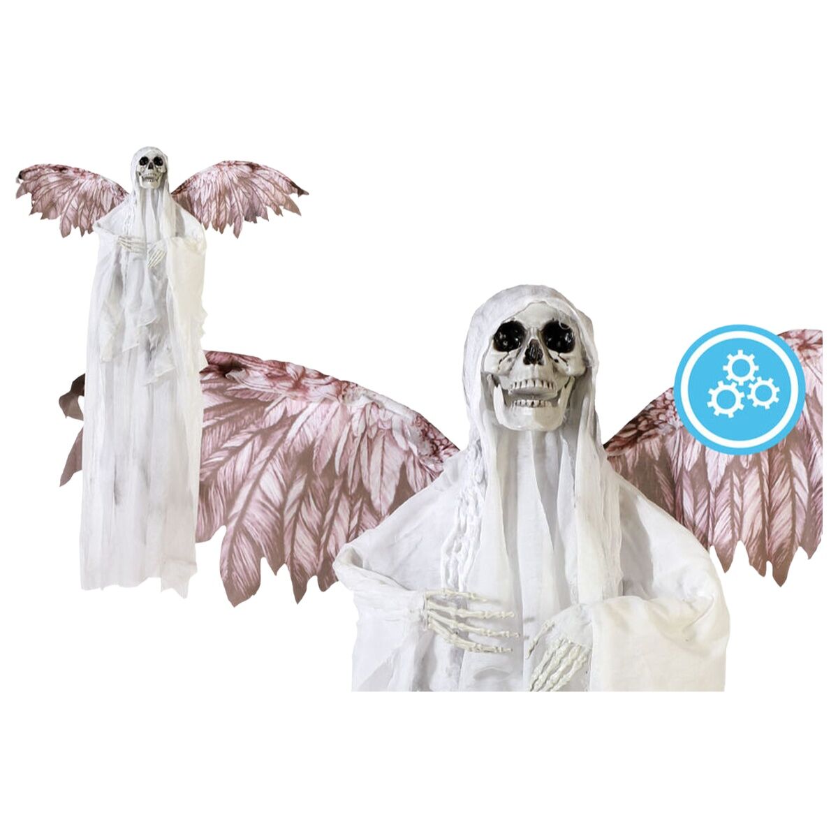 Decorazione Per Halloween Scheletro 183 X 120 X 17 Cm Bianco