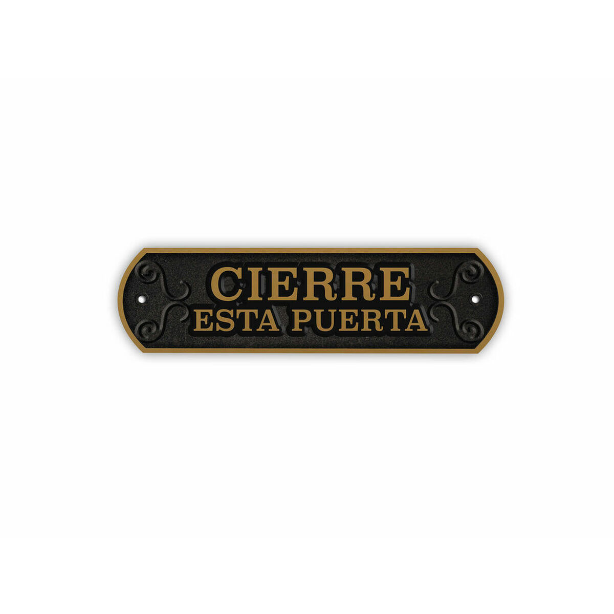 Distintivo Magnet & Steel Cierre Esta Puerta 24 X 7,2 cm