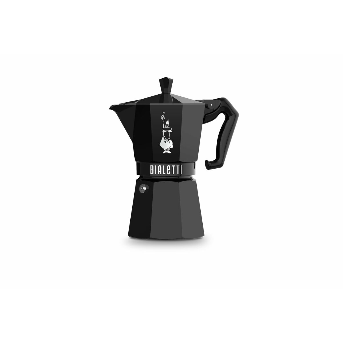 Caffettiera Italiana Bialetti Moka Exclusive Nero Alluminio 6 Tazze