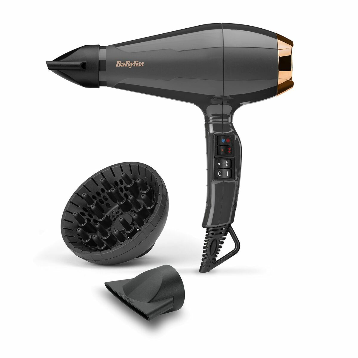 Phon Babyliss 6719de Nero Grigio 2200 W