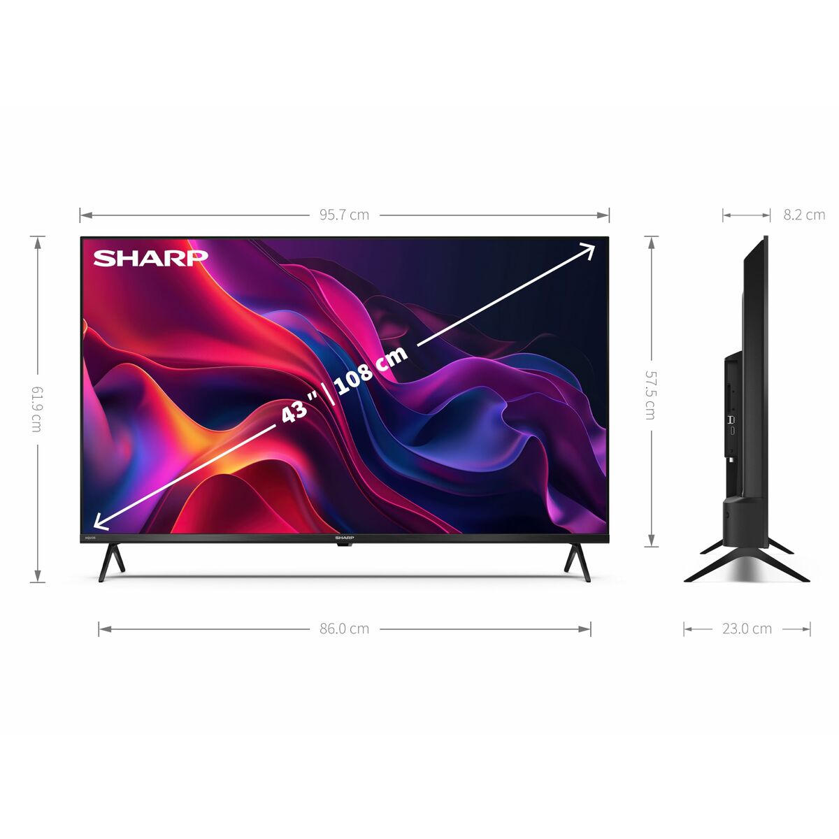 Smart Tv Sharp 4T-C43gk4245eb 43" Led - Image 6