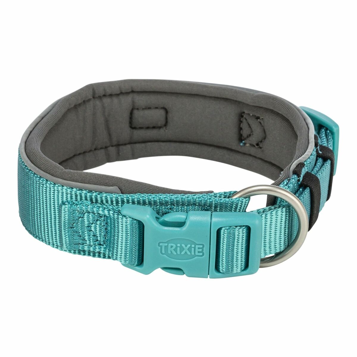 Collare Per Cani Trixie Premium Grafite Azzurro Chiaro L/xl 53-62 cm