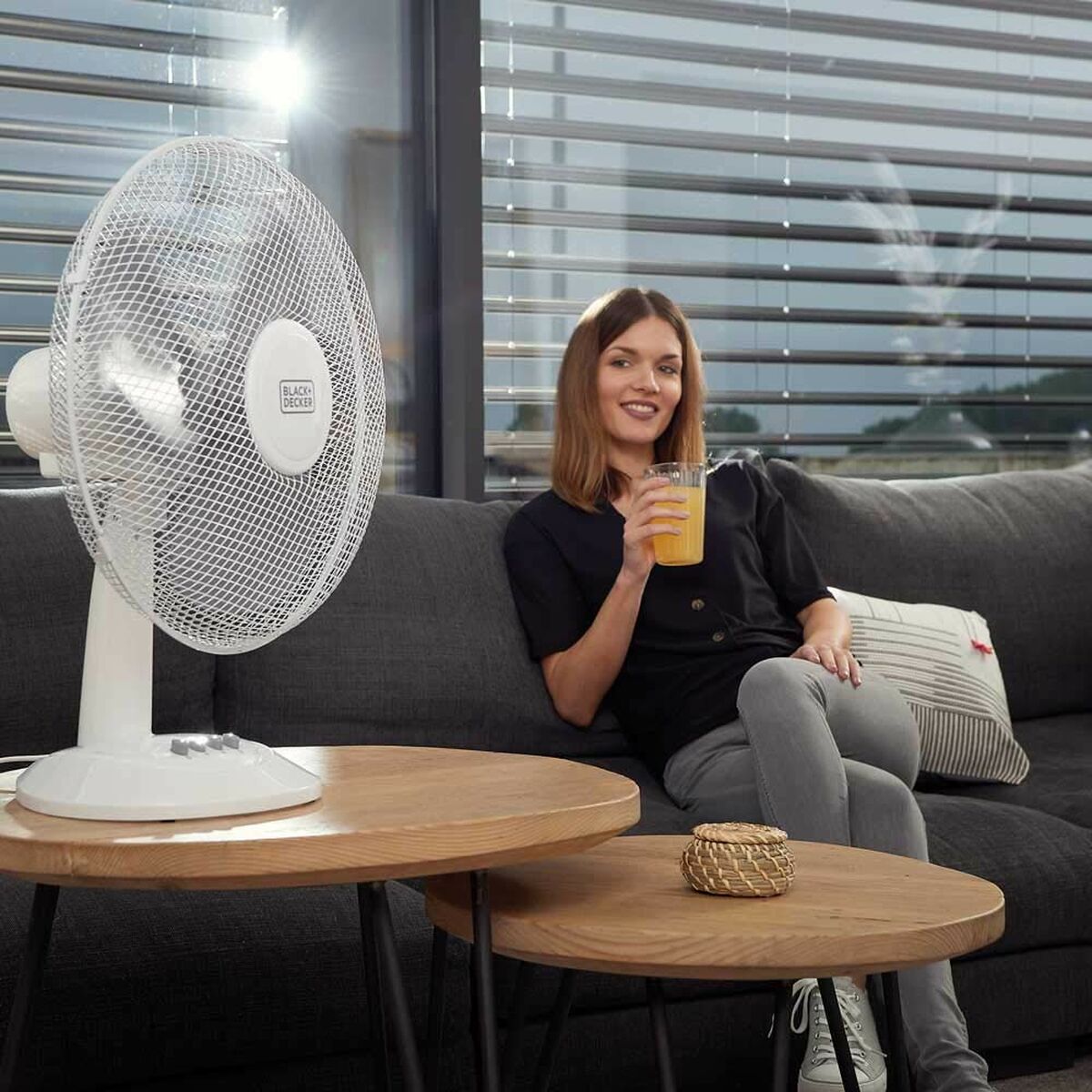 Ventilatore Da Tavolo Black & Decker Es9440030b Bianco Nero 40 W - Image 3