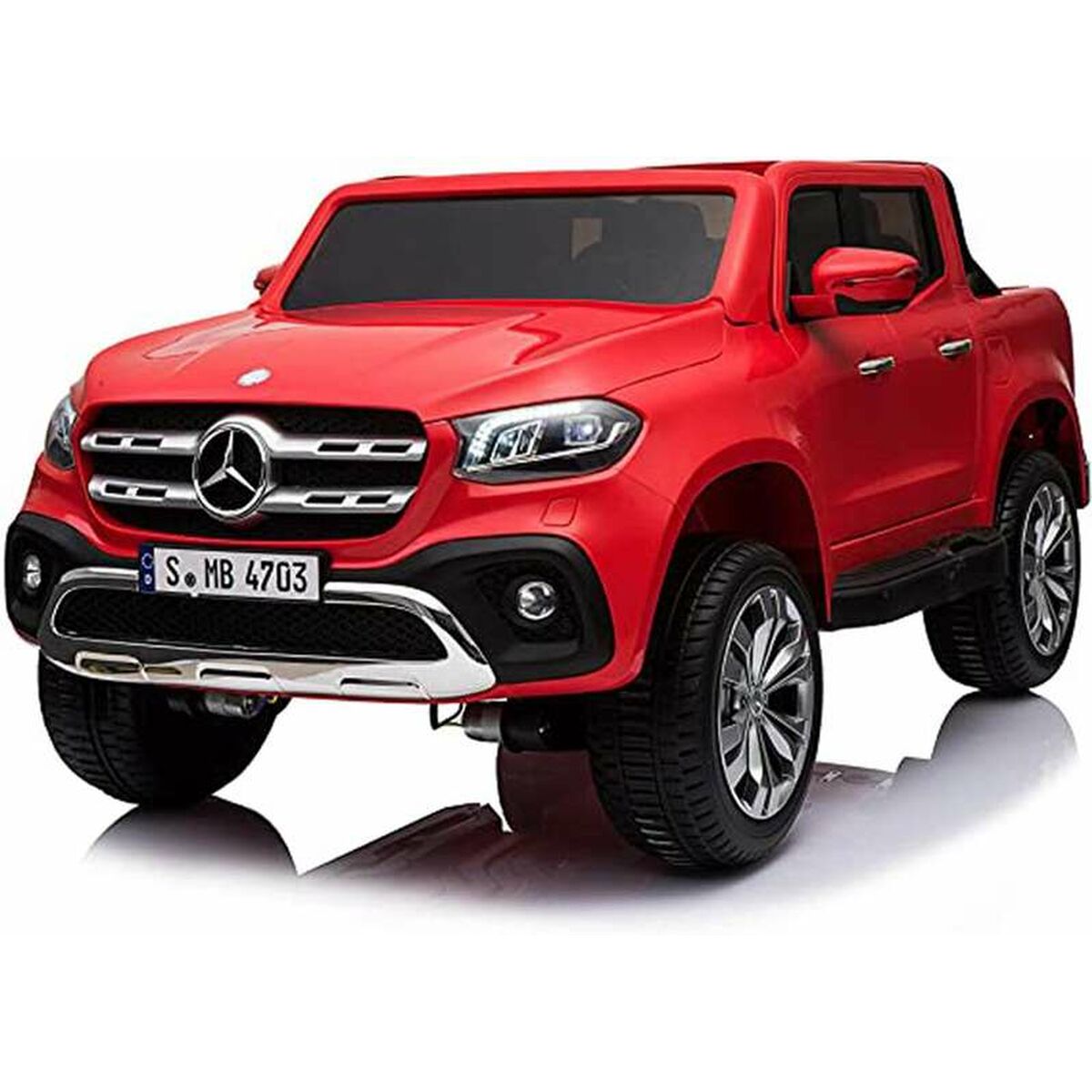 Macchina Elettrica Per Bambini Injusa Mercedes Benz X Class Pick Up Rosso