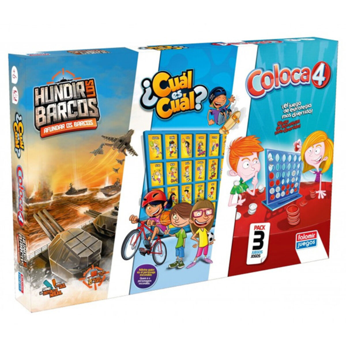 Gioco Da Tavolo Falomir Coloca 4, Hundir Los Barcos Y Cuál Es Cuál (es)