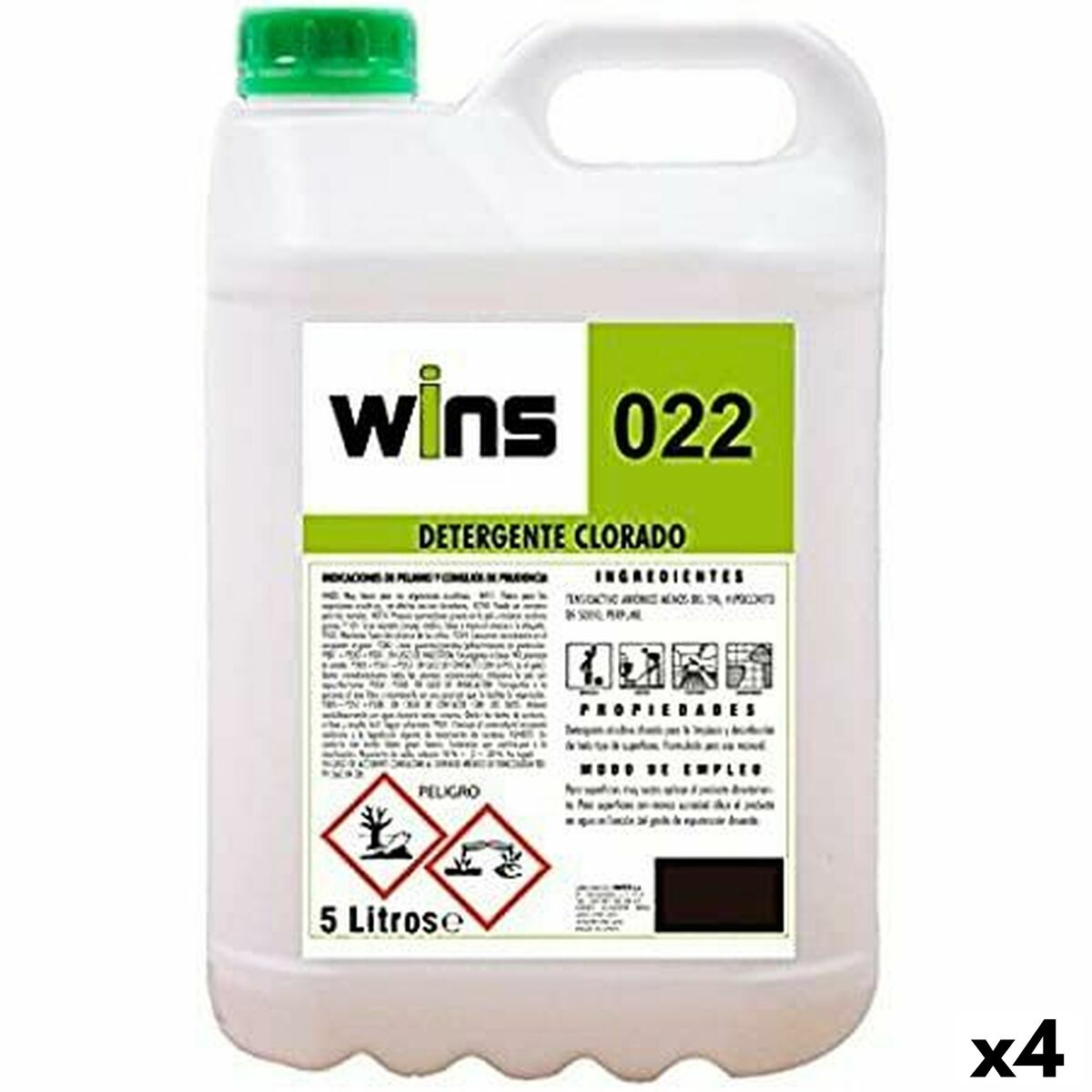 Detergente Per Superfici Vinfer Wins 022 5 L (4 Unità)