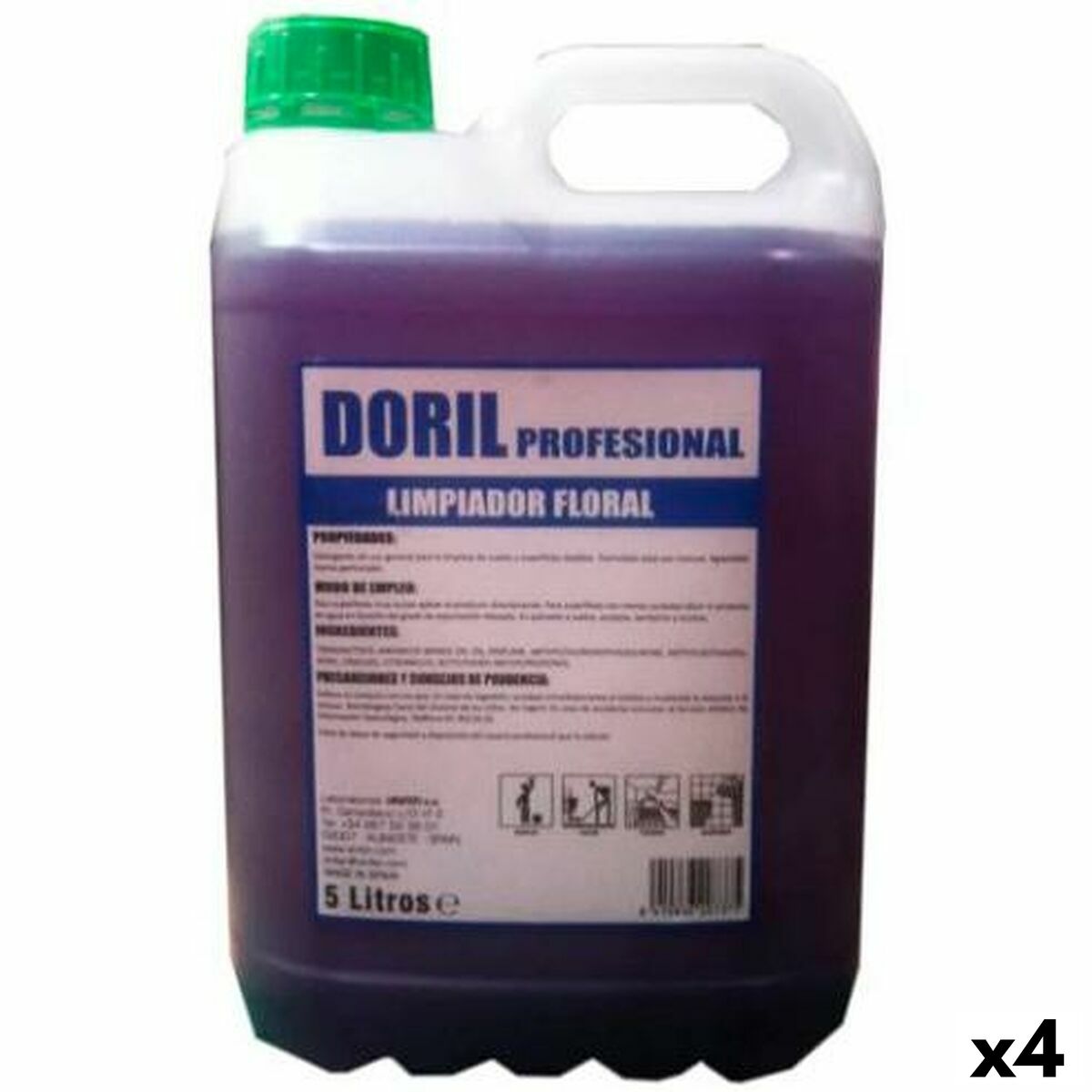 Detergente Per Pavimenti Vinfer Doril 5 L (4 Unità)