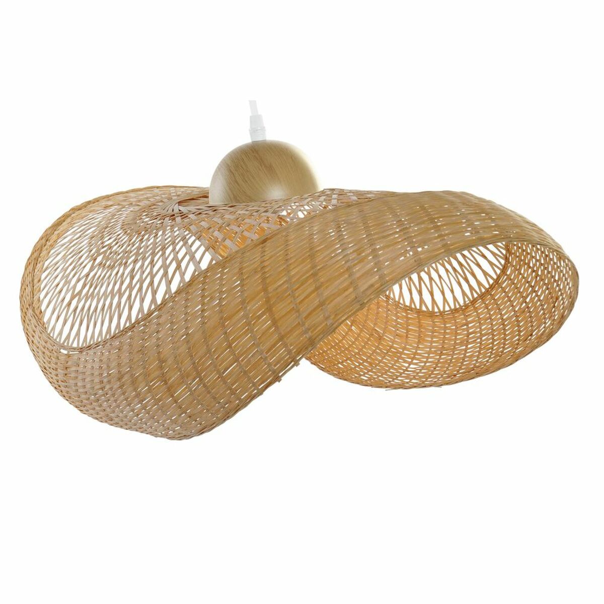 Lampadario Dkd Home Decor Marrone Bambù 40 W Picture Hat 220 V 70 X 34 X 20 cm - Image 3