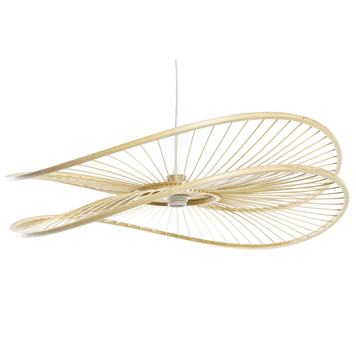 Lampadario Dkd Home Decor Naturale Bambù 50 W 70 X 65 X 23 cm