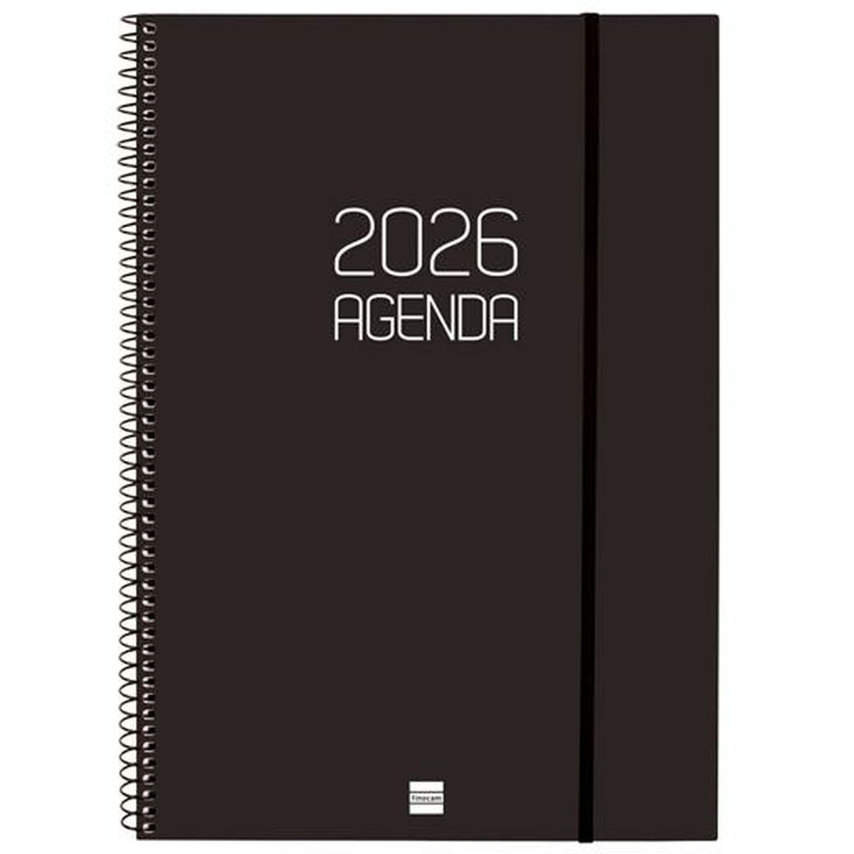Agenda Finocam Opaque Nero A4 21 X 29,7 Cm 2026