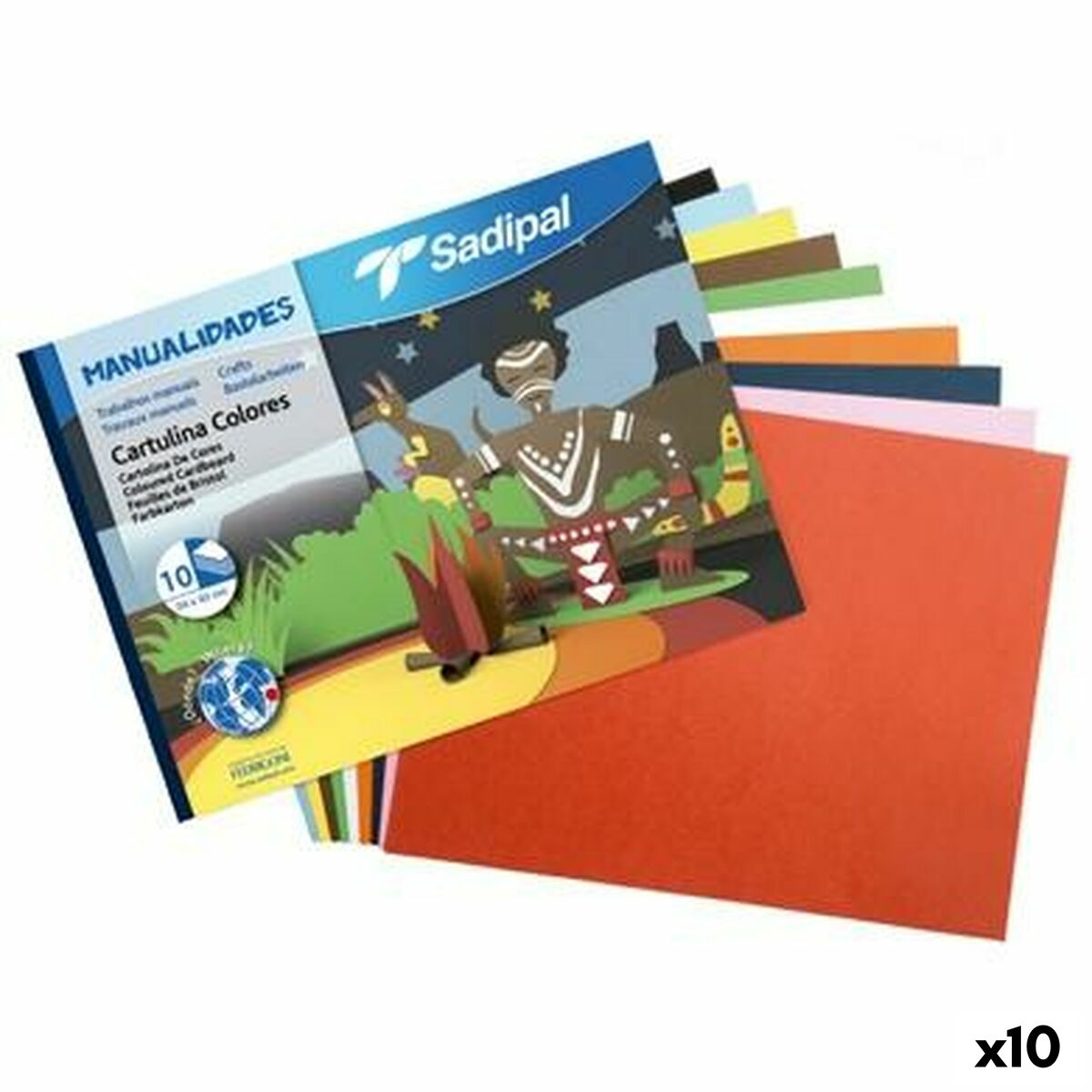 Cartoncini Sadipal Multicolore 32 X 24 Cm (10 Unità)