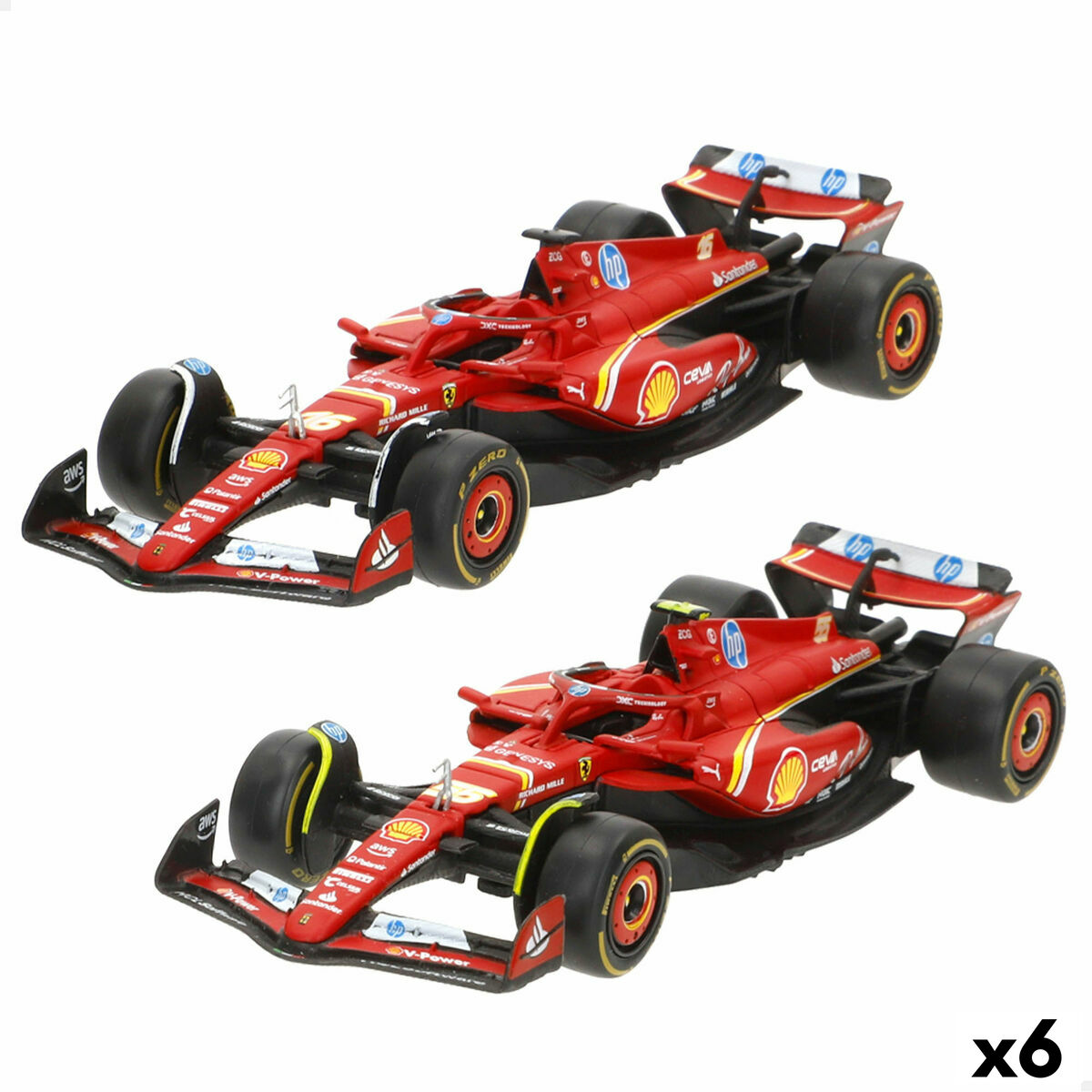Macchina A Giocattolo Ferrari F1 2024 Sf24 (6 Unità)
