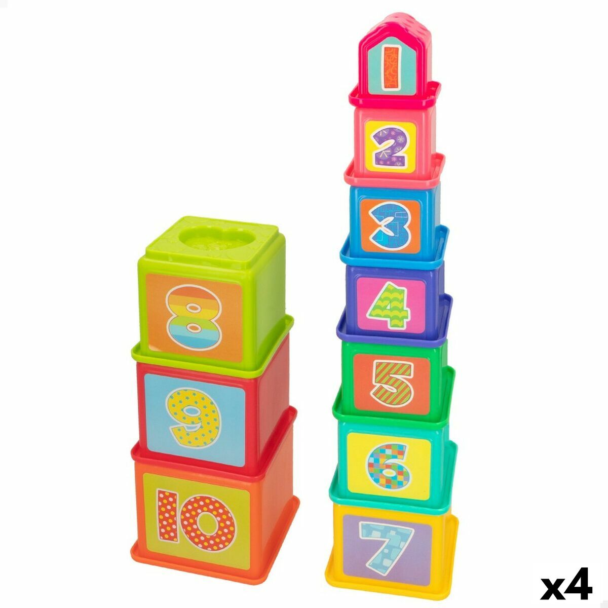 Blocchi Impilabili Playgo 4 Unità 10,2 X 50,8 X 10,2 cm