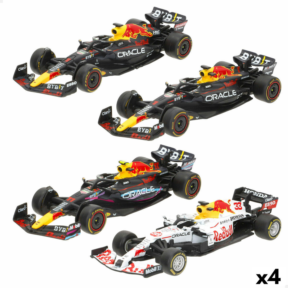 Macchina A Giocattolo Red Bull Verstap (4 Unità)