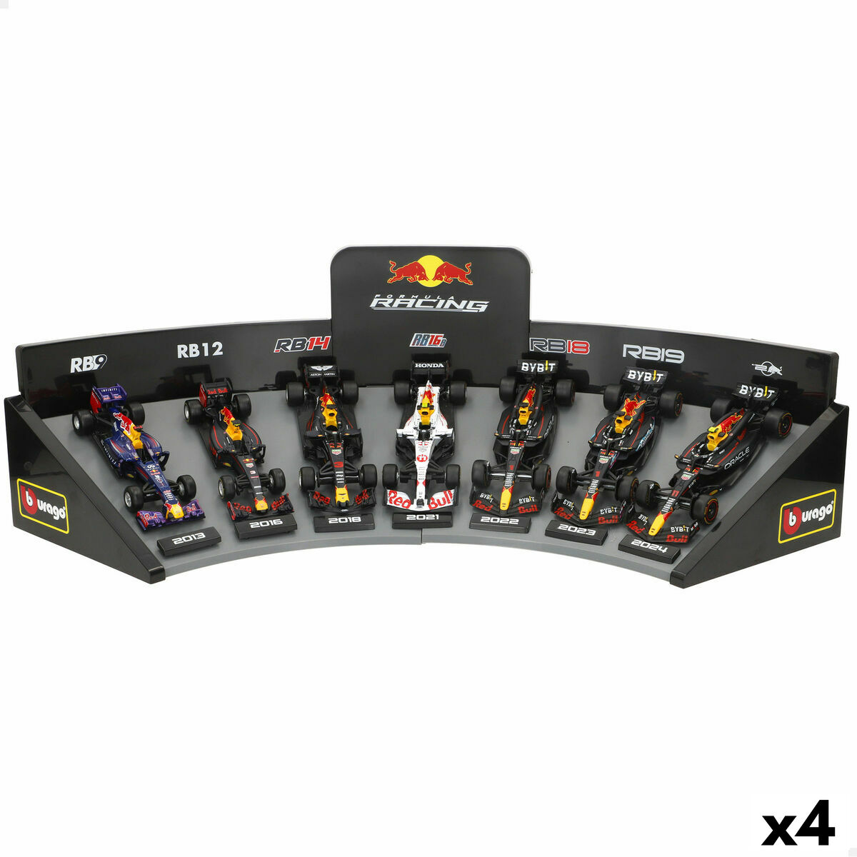 Macchina Da Corsa Red Bull Burago (4 Unità)