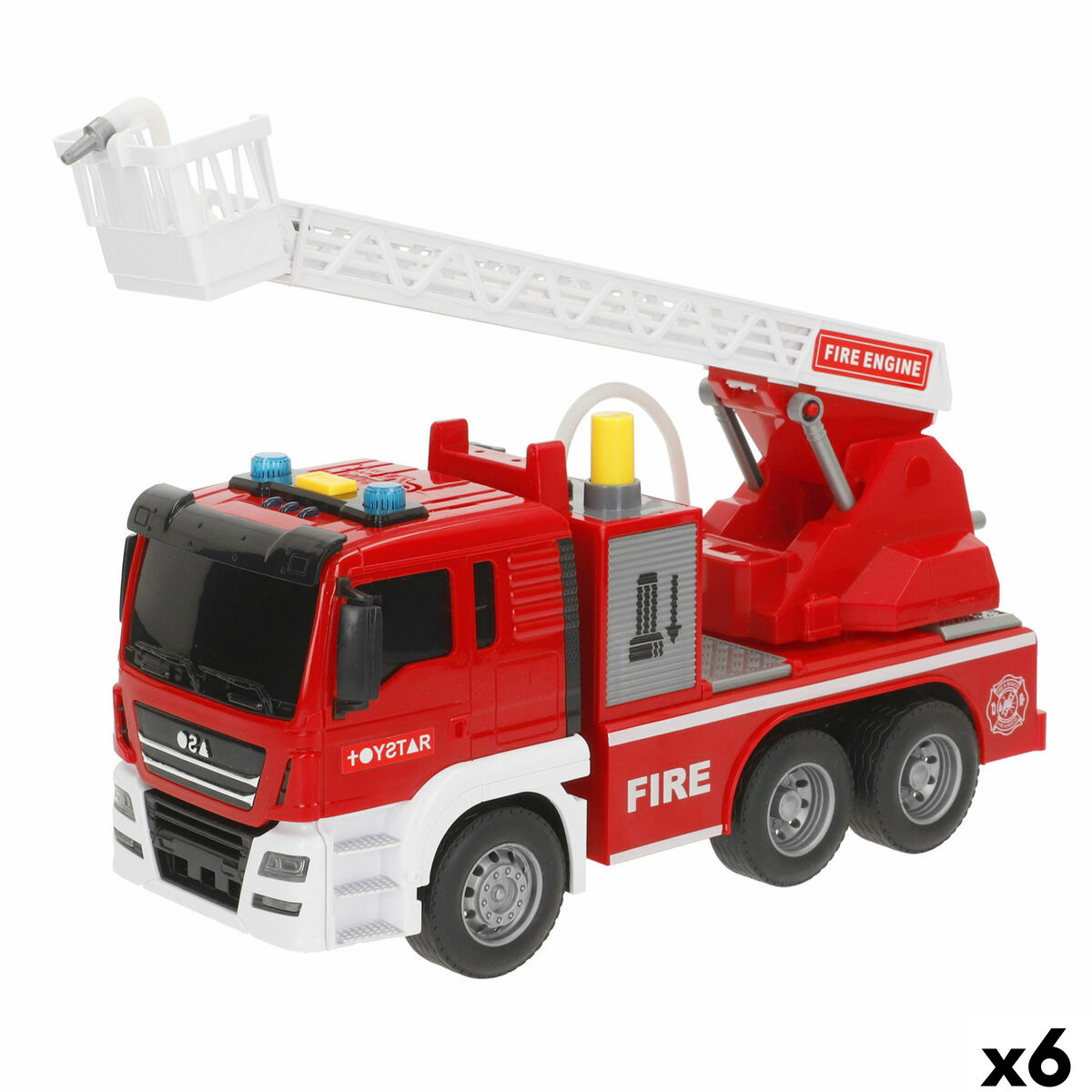 Camion Pompieri Con Luci E Suoni Speed & Go 26 X 14 X 9 Cm (6 Unità)