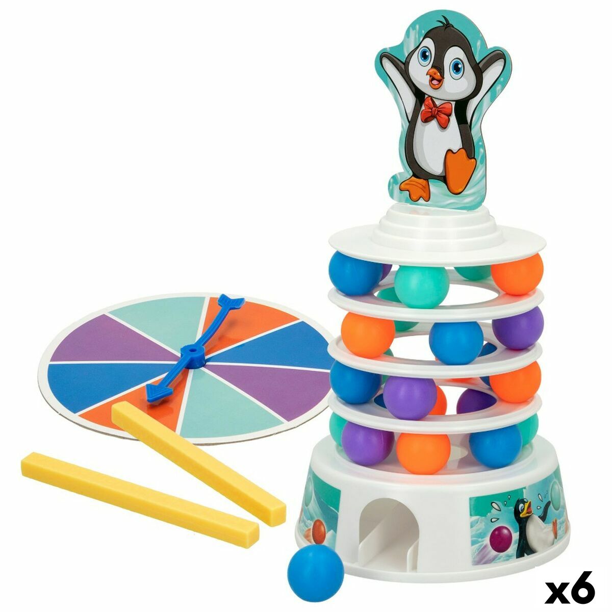 Gioco Da Tavolo Colorbaby Pinguino (6 Unità)