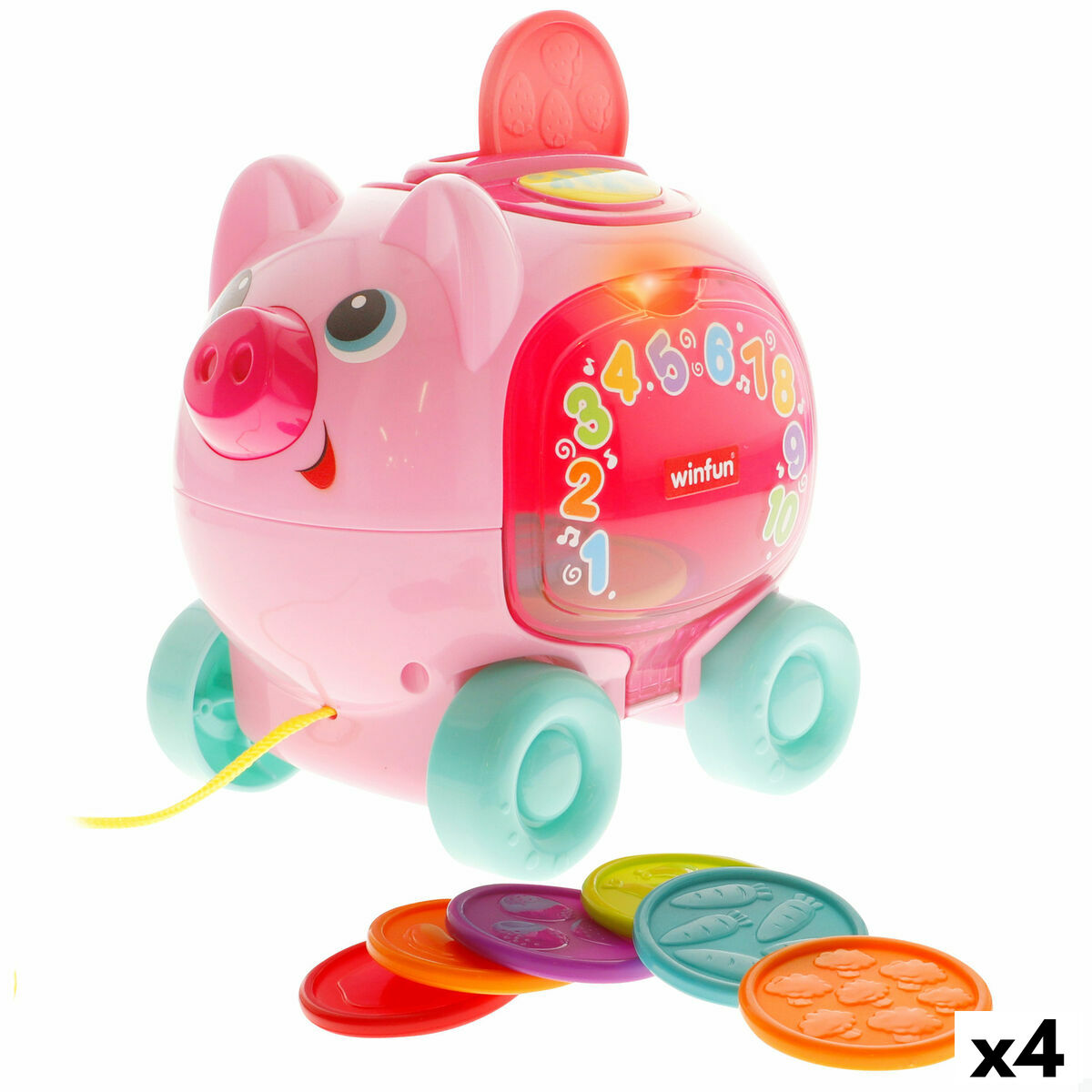 Giocattolo Da Trascinamento Winfun 17 X 16 X 13 Cm (4 Unità)