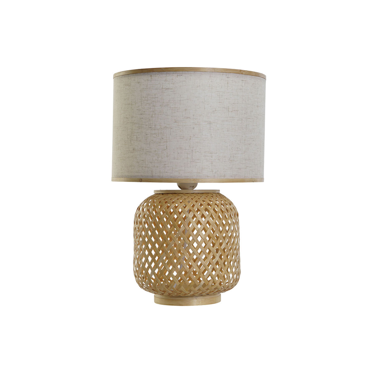 Lampada Da Tavolo Dkd Home Decor Marrone Naturale Bambù 50 W 220 V 26 X 26 X 39 cm